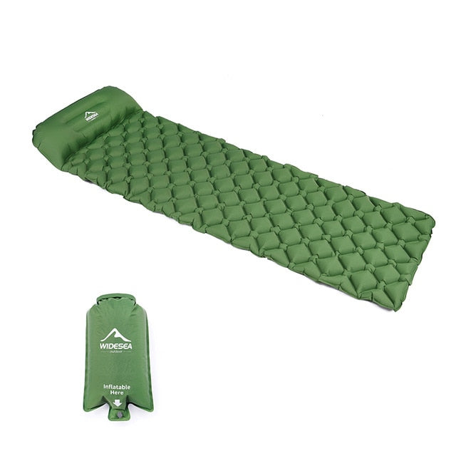 Widesea Inflatable Sleeping Pad with Pillow