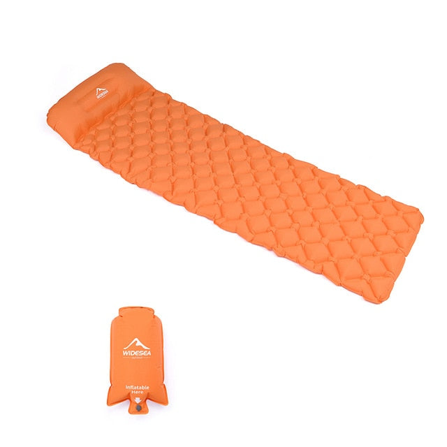 Widesea Inflatable Sleeping Pad with Pillow